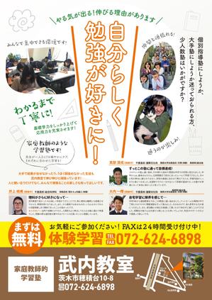 ichi (ichi-27)さんの学習塾　武内教室の生徒募集のチラシへの提案