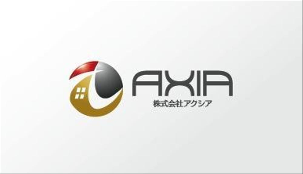 「AXIA　（株式会社アクシア）」のロゴ作成