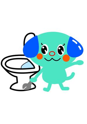 miia (miia)さんのトイレつまり修理サイトのキャラクターデザインへの提案