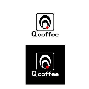 シライシ (chibijuni1996)さんのカフェバー「Q Coffee」のロゴへの提案