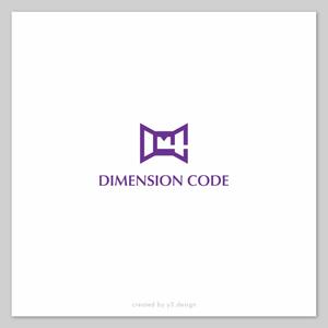 y2design (yamana_design)さんの1年間講座「DIMENSION CODE」のロゴ作成への提案