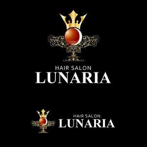 Chihua【認定ランサー】 ()さんの「LUNARIA HAIR SALON」のロゴ作成への提案