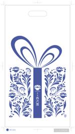 OS (macnetid)さんの日本茶専門店の手提げ（ビニールバッグ）のデザインへの提案