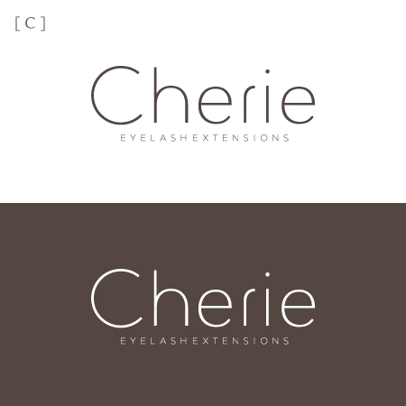 いとデザイン / ajico (ajico)さんのまつげエクステサロン「Cherie（シェリー）」のロゴ制作への提案