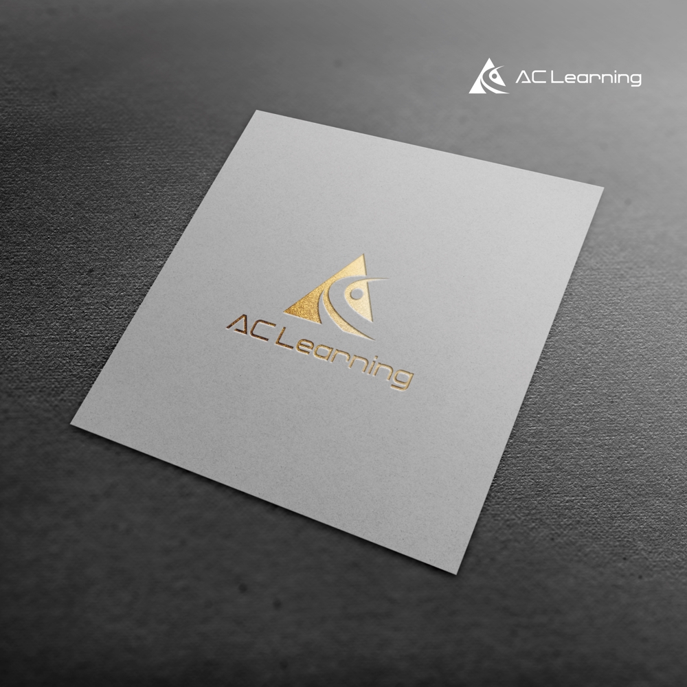 「ACラーニング株式会社」のロゴ作成-加速学習をテーマとした会社のロゴ
