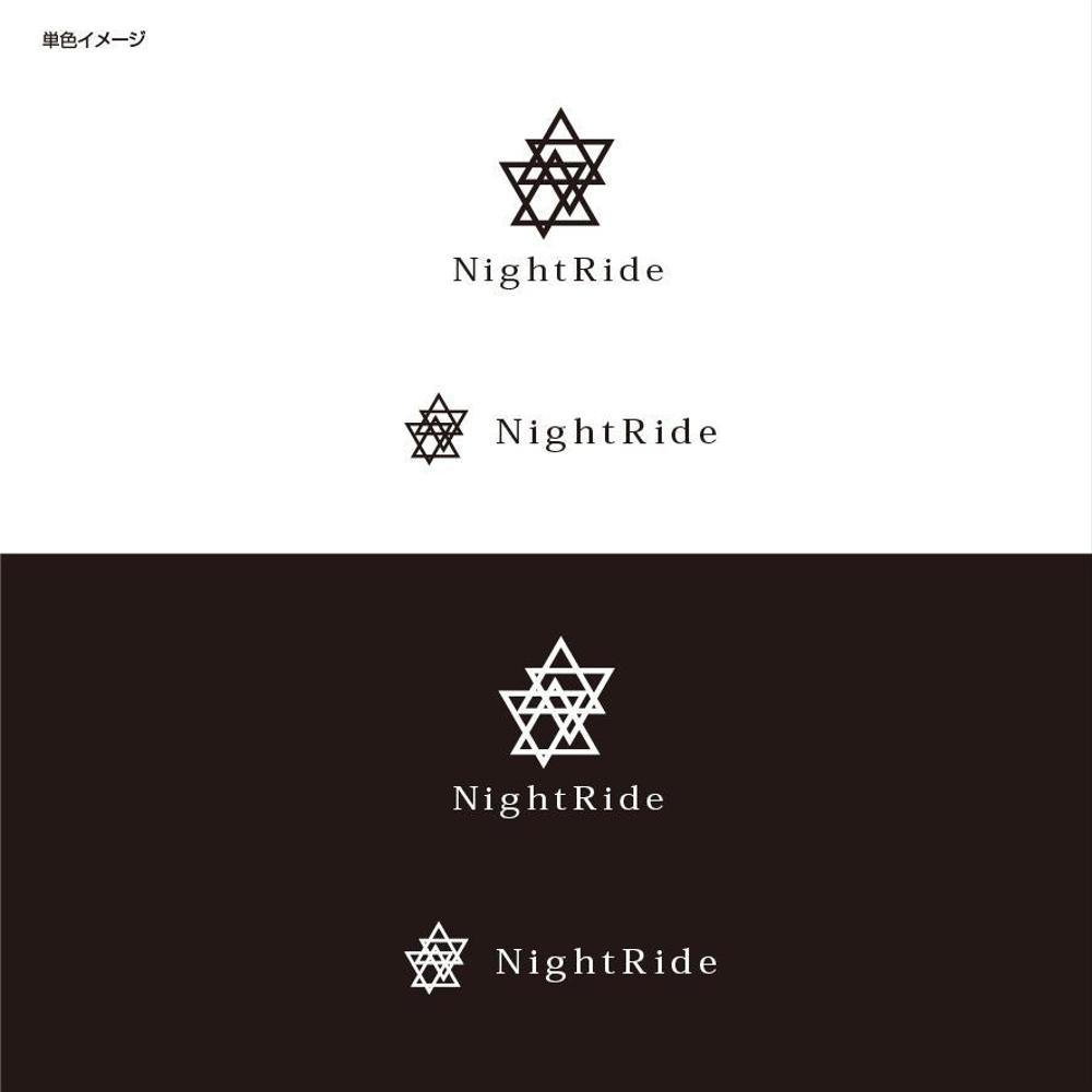 ガラスアクセサリーブランド「NightRide」ナイトライドのロゴ　