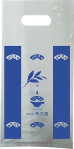 YOKO (Horry_violet)さんの日本茶専門店の手提げ（ビニールバッグ）のデザインへの提案