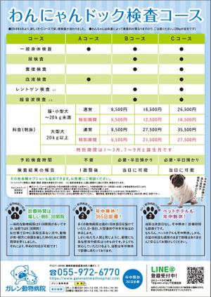 akt_design (akt_design)さんの動物病院の健康診断キャンペーンのチラシ・DM作成への提案