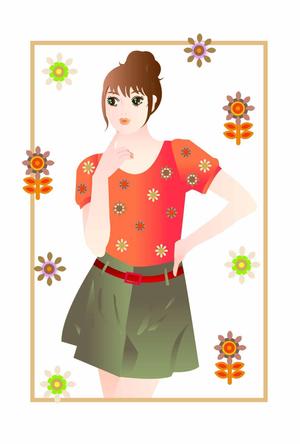 chiharu2010 ()さんの30代後半からの女性をターゲットとしたポータルサイトの女性のイラストへの提案