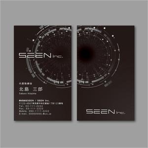 TYPOGRAPHIA (Typograph)さんの音楽系映像を手掛ける制作会社「SEEN」名刺デザインへの提案