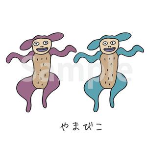 Hamaji ()さんの(やまびこ)と言う山の神、妖怪をゆるキャラ風か雷神図の様な少し怖いキャラにデザインして欲しいへの提案