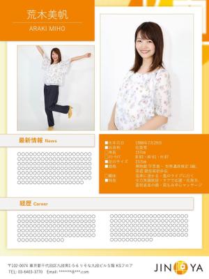チカ ()さんのタレントプロフィールひな形制作への提案