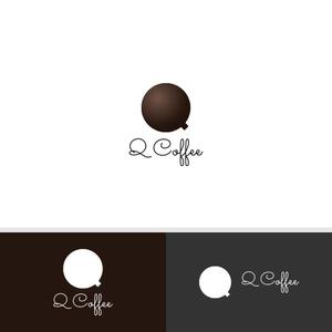 viracochaabin ()さんのカフェバー「Q Coffee」のロゴへの提案