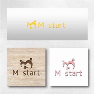 wisdesign (wisteriaqua)さんの新会社　株式会社 Ｍ start　のロゴへの提案