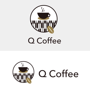 スタイリッシュなロゴ作成致します。 (Shimamura_00)さんのカフェバー「Q Coffee」のロゴへの提案