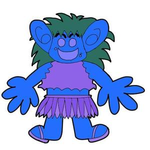 西村由佳里 (shoukenri2)さんの(やまびこ)と言う山の神、妖怪をゆるキャラ風か雷神図の様な少し怖いキャラにデザインして欲しいへの提案