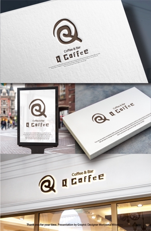 m_mhljm (m_mhljm)さんのカフェバー「Q Coffee」のロゴへの提案