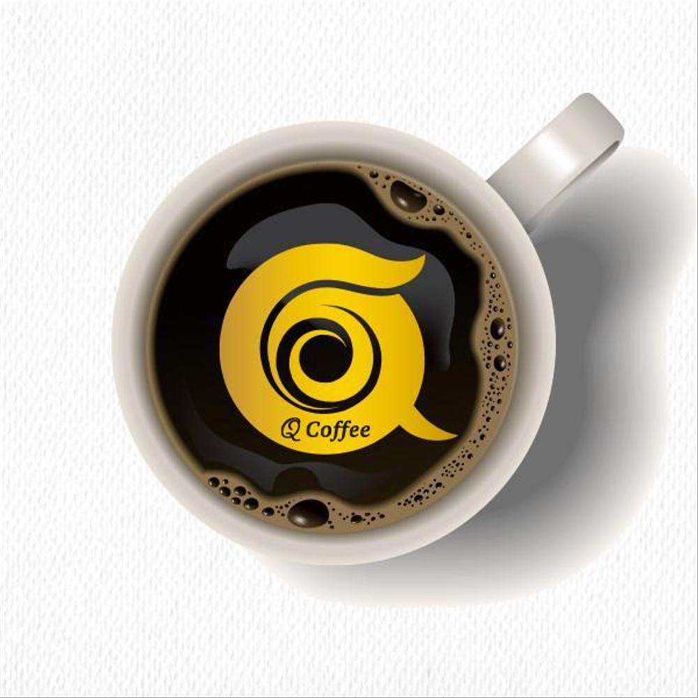 カフェバー「Q Coffee」のロゴ