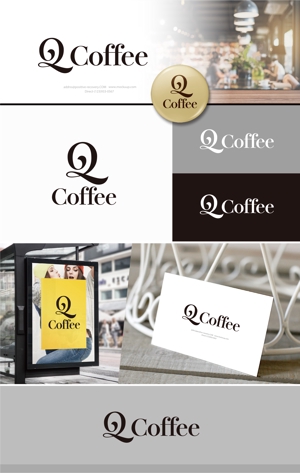 forever (Doing1248)さんのカフェバー「Q Coffee」のロゴへの提案