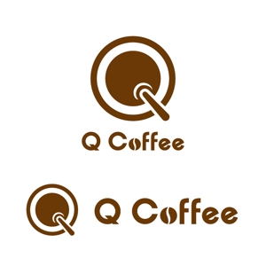 perles de verre (perles_de_verre)さんのカフェバー「Q Coffee」のロゴへの提案
