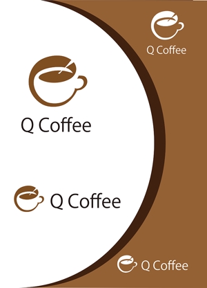 田中　威 (dd51)さんのカフェバー「Q Coffee」のロゴへの提案