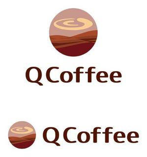 TEX597 (TEXTURE)さんのカフェバー「Q Coffee」のロゴへの提案