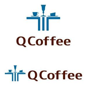 TEX597 (TEXTURE)さんのカフェバー「Q Coffee」のロゴへの提案