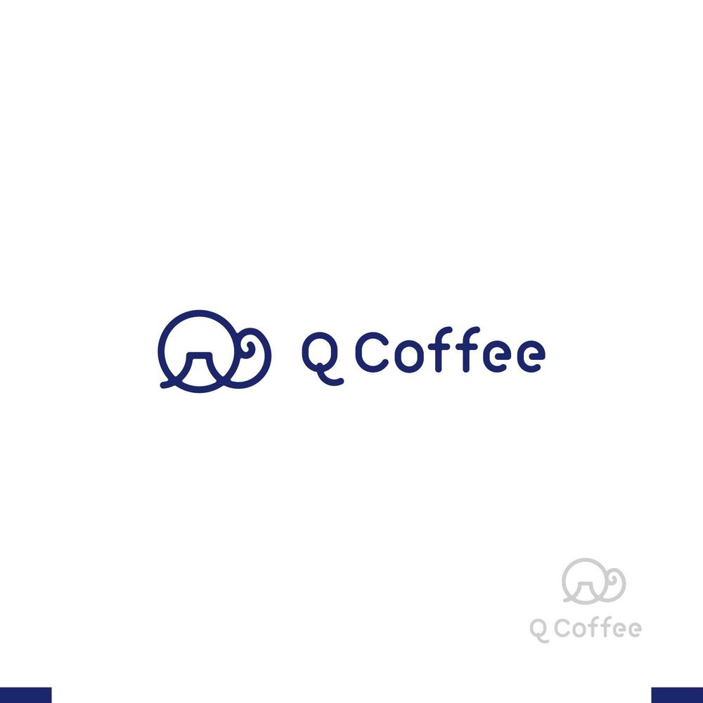 カフェバー「Q Coffee」のロゴ