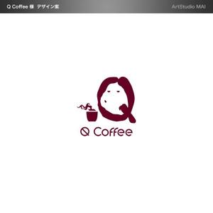 ArtStudio MAI (minami-mi-natz)さんのカフェバー「Q Coffee」のロゴへの提案