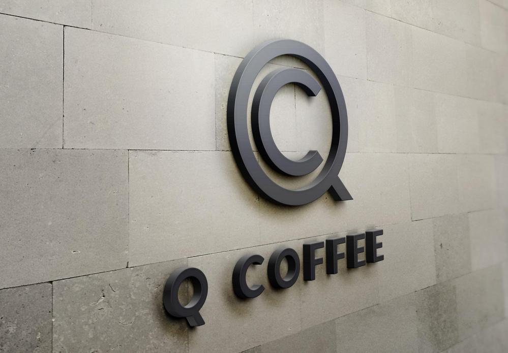 カフェバー「Q Coffee」のロゴ