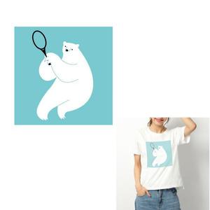 marukei (marukei)さんのシロクマとテニスをテーマにしたＴシャツデザインのお願いへの提案