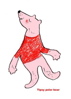 mtrism (mtrism)さんのほろ酔いのシロクマのイラストへの提案