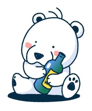 MARTHA (Martha_the-kurosawas)さんのほろ酔いのシロクマのイラストへの提案