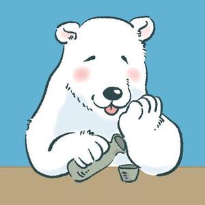Atelier findkind (findkind)さんのほろ酔いのシロクマのイラストへの提案