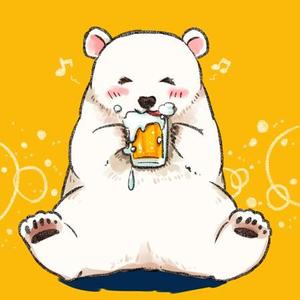 mina (mina_illust)さんのほろ酔いのシロクマのイラストへの提案