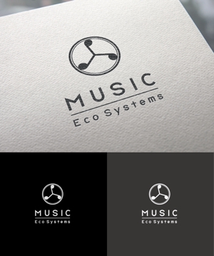 sai ()さんの音楽の総合サービス『MUSIC EcoSystems』のロゴへの提案