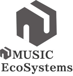 bo73 (hirabo)さんの音楽の総合サービス『MUSIC EcoSystems』のロゴへの提案