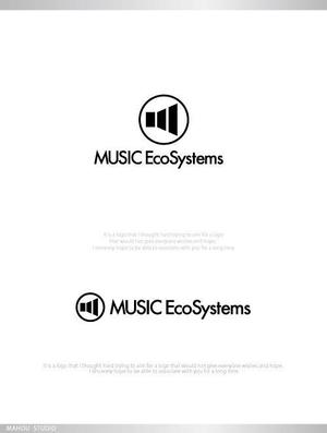 魔法スタジオ (mahou-phot)さんの音楽の総合サービス『MUSIC EcoSystems』のロゴへの提案