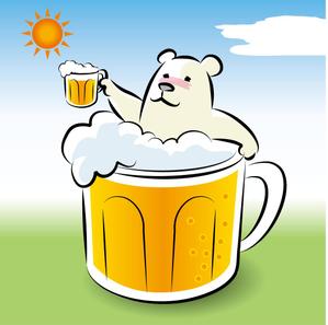 アトリエGush (Gush)さんのほろ酔いのシロクマのイラストへの提案