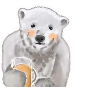 komi ちゃん (djkomi)さんのほろ酔いのシロクマのイラストへの提案
