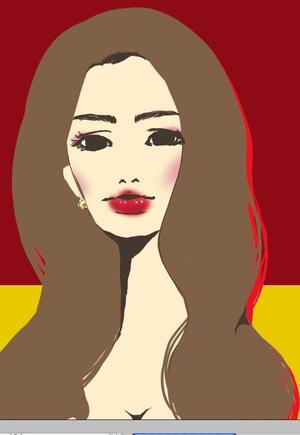 Banana-Feetさんの30代後半からの女性をターゲットとしたポータルサイトの女性のイラストへの提案