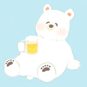 めんたらこ (mentarako_illust)さんのほろ酔いのシロクマのイラストへの提案