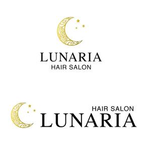 soredeさんの「LUNARIA HAIR SALON」のロゴ作成への提案