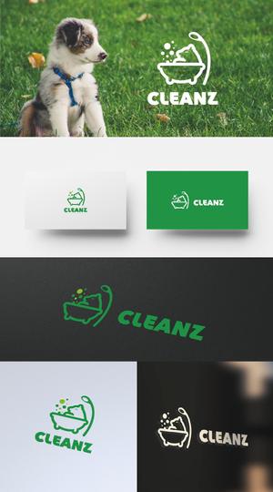 Uranus design (ZELL)さんのトリミングショップ「CLEANZ」のロゴ作成への提案
