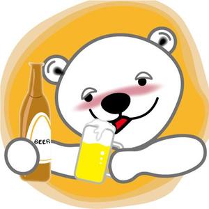 MENG (sana-nosy)さんのほろ酔いのシロクマのイラストへの提案