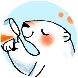 あきやま　ひとみ (mt_akiyama)さんのほろ酔いのシロクマのイラストへの提案