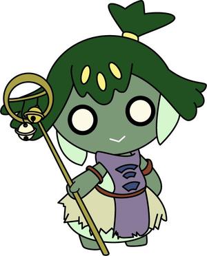 株式会社イーネットビズ (e-nets)さんの(やまびこ)と言う山の神、妖怪をゆるキャラ風か雷神図の様な少し怖いキャラにデザインして欲しいへの提案