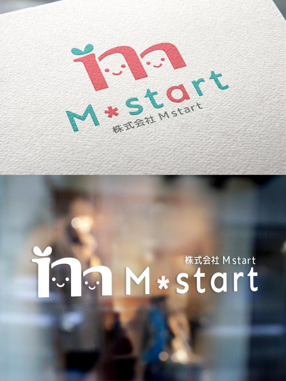 新会社　株式会社 Ｍ start　のロゴ