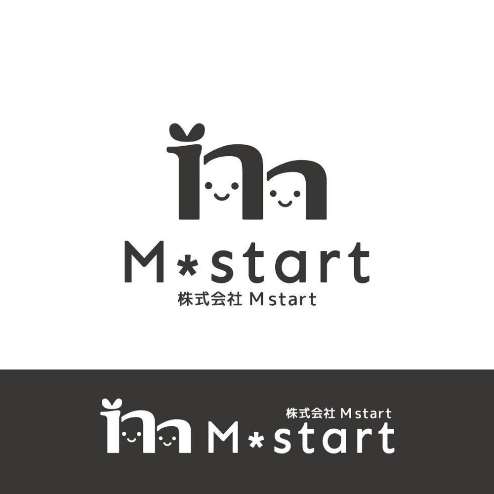 新会社　株式会社 Ｍ start　のロゴ