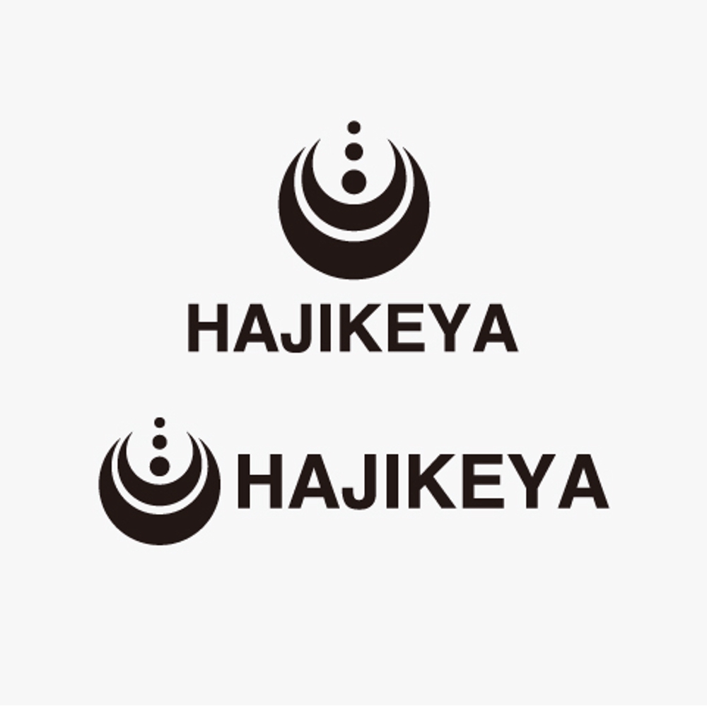 「株式会社　HAJIKEYA」のロゴ作成